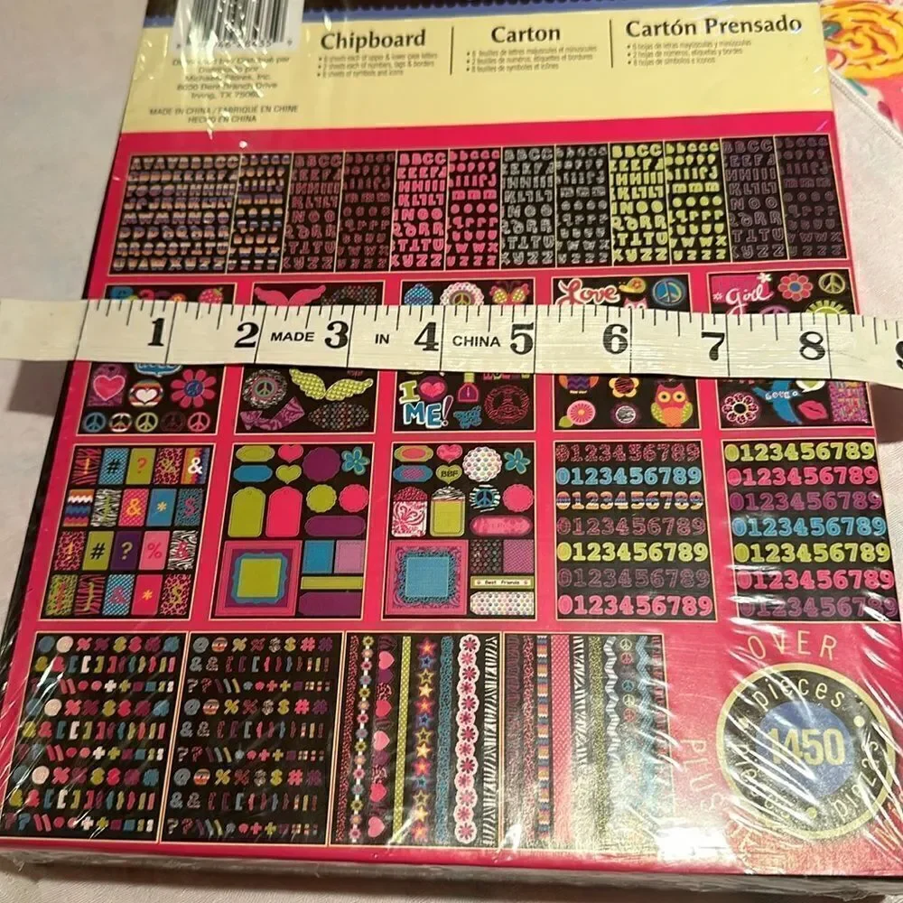 Recollections Chipboard Scrapbook Letters Numbers Symbols Icons Borders